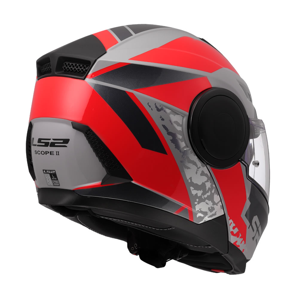 CASCO LS2 FF902 SCOPE II OXYD GRIS ROJO MATE - Imagen 6